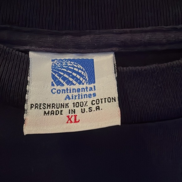 Vintage Continental Airlines T-Shirt ~ Marry Me & Fly for Free ✈️ - Picture 3 of 3
